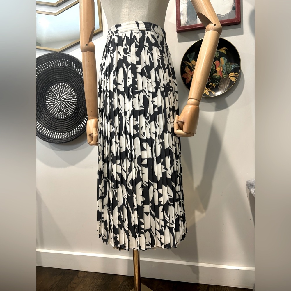 J Crew Pleated Midi Skirt